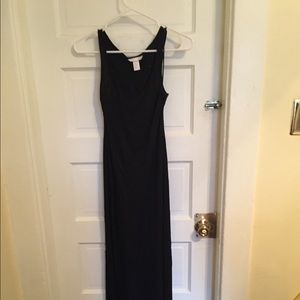 Black maxi dress